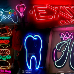 Avisos en neon